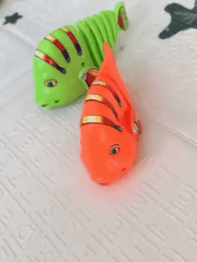 Wind-Up Wiggle Fish Toy