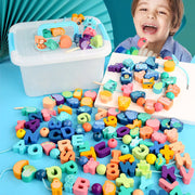 Wooden Lacing Beads for Kids