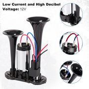 🚨135dB Super Loud 12V Train Air Horn – Safe, Durable & Easy Install! 🚛🎺