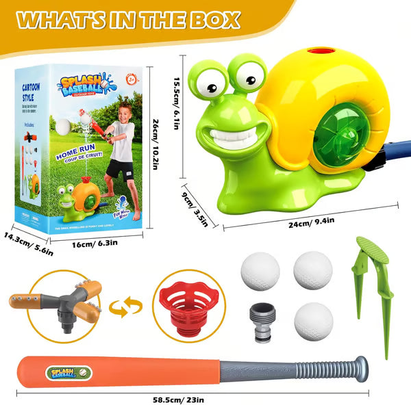 Snail Sprinkler Baseball Set for Kids