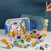 Wooden Lacing Beads for Kids
