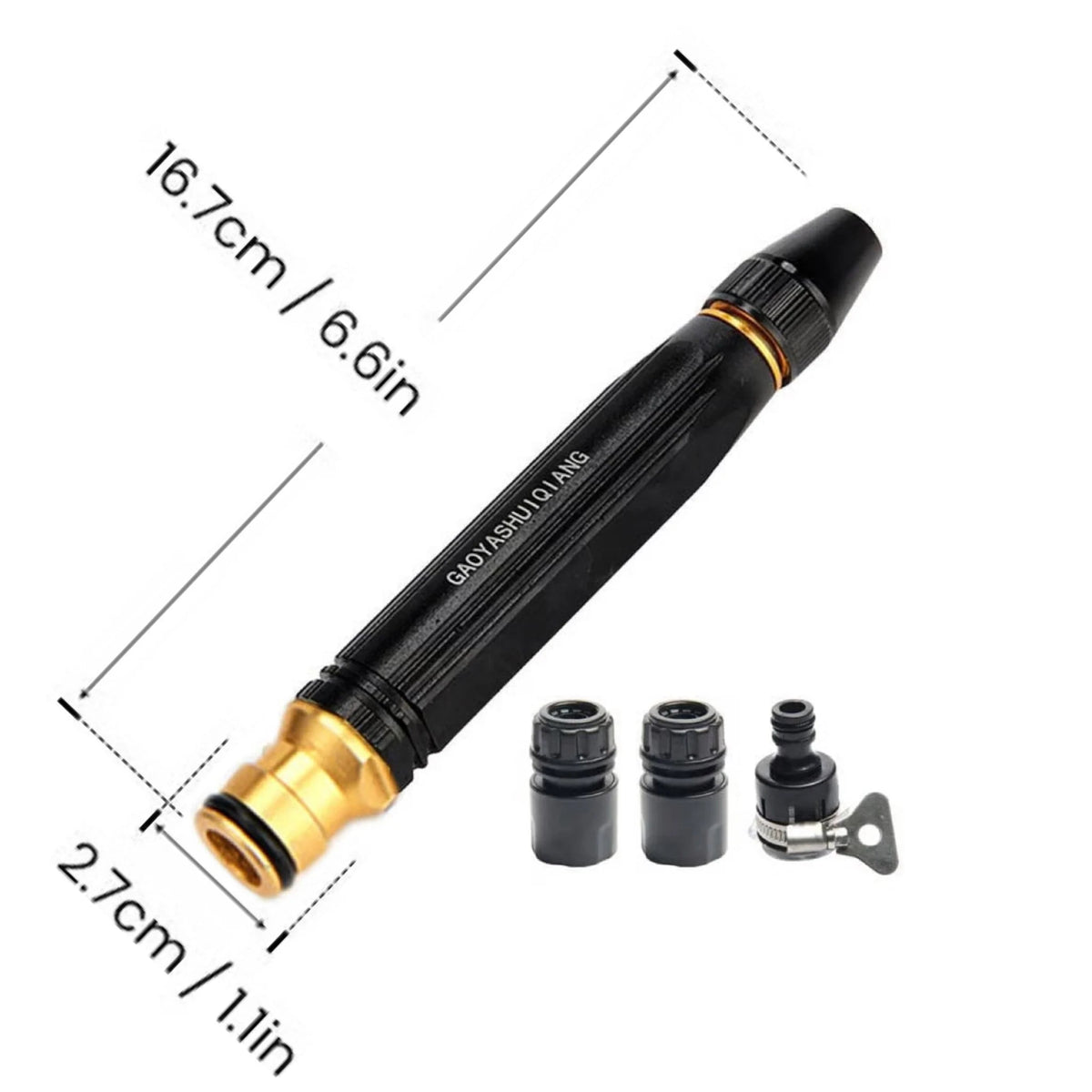 💦 Adjustable Twist Hose Nozzle | Heavy Duty Jet Sweeper
