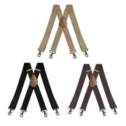 💼 Comfortable 4‑Clip Work Suspenders for Men