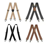 📏 Adjustable Work Suspenders | Classic X-Back Support