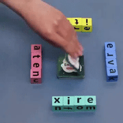 Wooden Letter Spelling Blocks