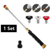 💦Garden Hose Nozzle High-Pressure Washer with 3 High-Pressure Nozzles