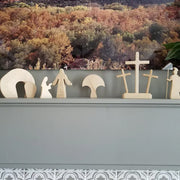 Jesus Tomb-Easter Scene Wooden Decoration